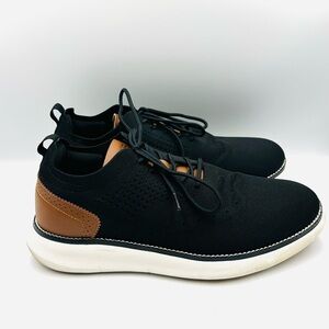 SVNKE Men’s SZ 10.5 Black Knit Lace-Up Comfort Sneakers Lightweight Casual Shoes